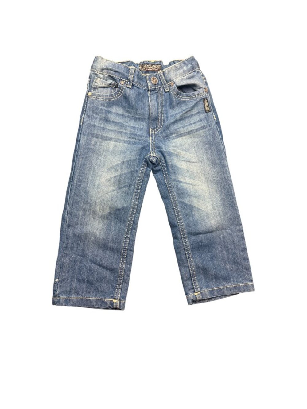 Silver Jeans Kids Garret Size 24months Denim Adjustable Waist Boys Western Blue